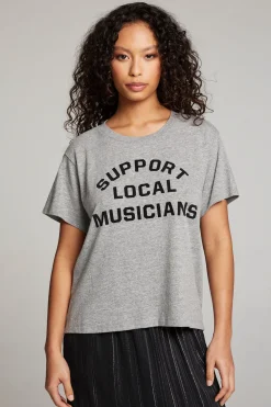 Online Support Local Musicians Tee Women Loungewear|Graphics