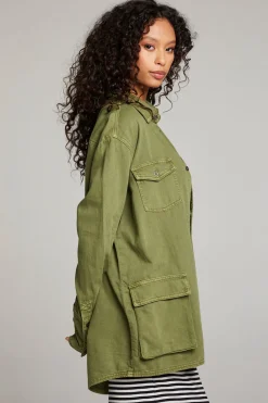 Best Sweet Pea Sphagnum Button Up Women Loungewear|Tops
