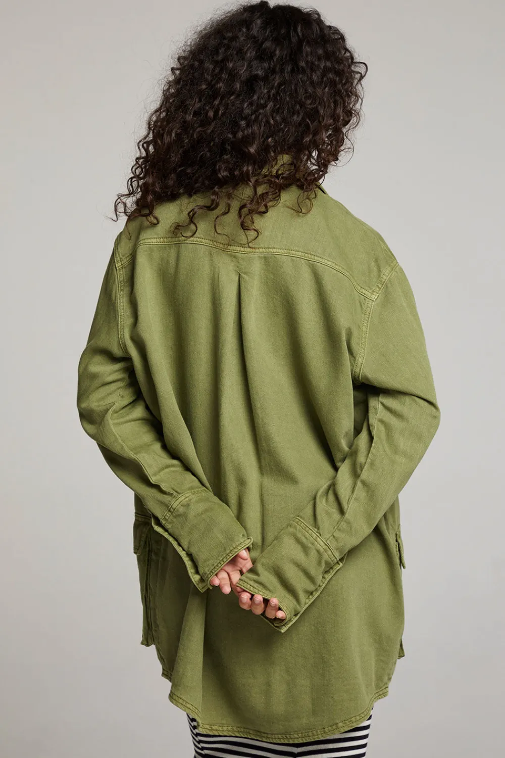 Best Sweet Pea Sphagnum Button Up Women Loungewear|Tops