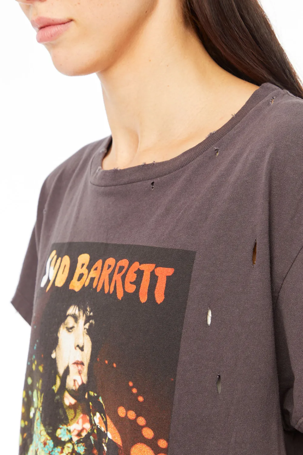 Fashion Syd Barrett - "Syd Psychedelic" Distressed Crew Neck Women Loungewear|Graphics