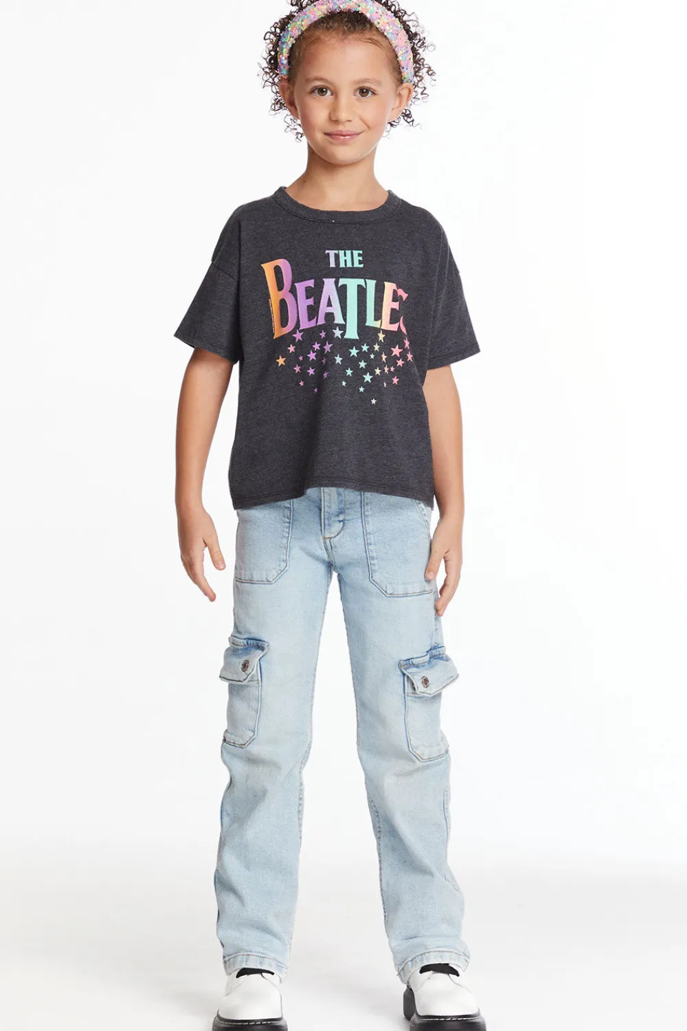 Outlet The Beatles Rainbow Logo Girls Tee Women/Kids Girls|Music