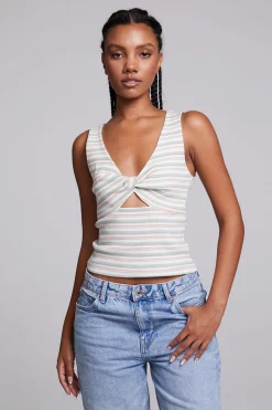 Fashion Tramonti Como Stripe Tank Top Women Loungewear|Tops
