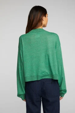 New Triblend Half Zip Pullover With Rib Women Loungewear|Tops