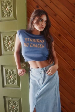 Cheap Trinidad Classic Blue Maxi Skirt Women Loungewear|Bottoms