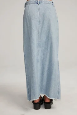 Cheap Trinidad Classic Blue Maxi Skirt Women Loungewear|Bottoms