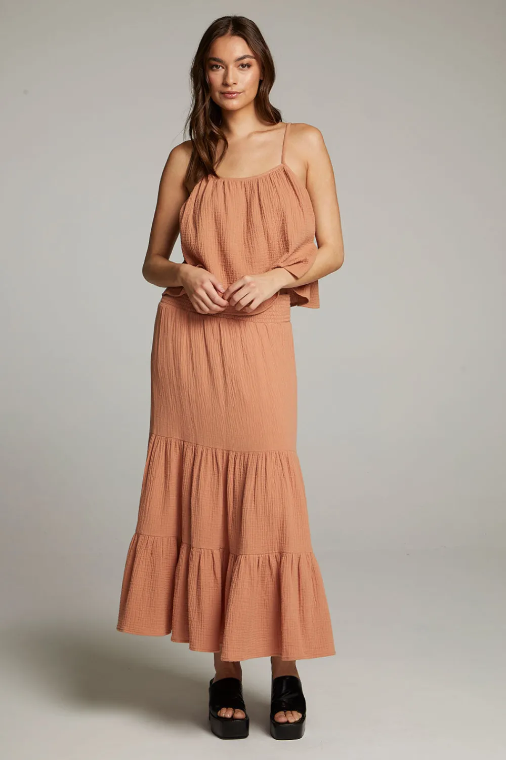 Fashion Tropical Bronze Top Women Loungewear|Tops
