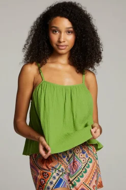 Outlet Tropical Piquant Green Top Women Loungewear|Tops