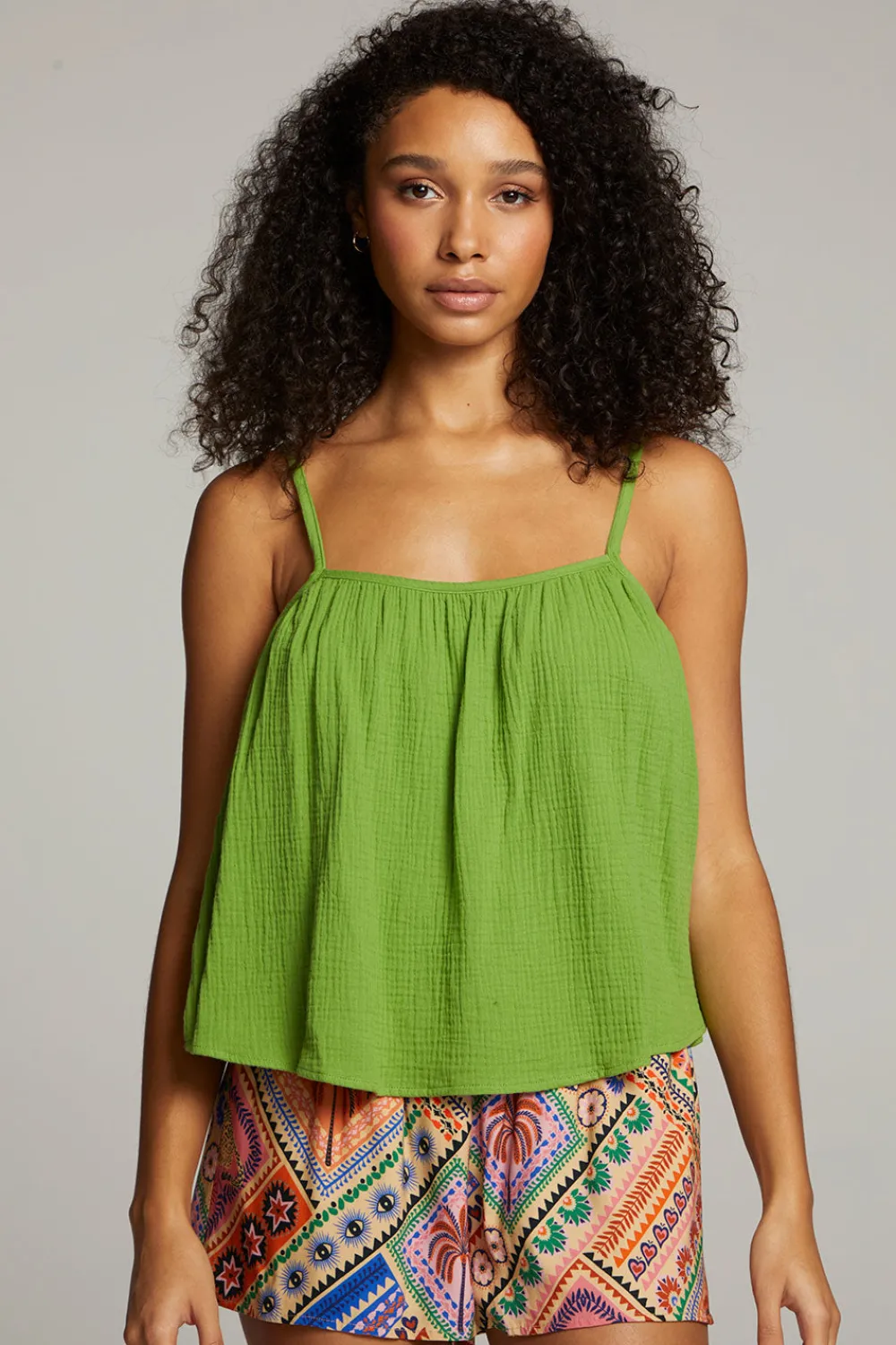 Outlet Tropical Piquant Green Top Women Loungewear|Tops
