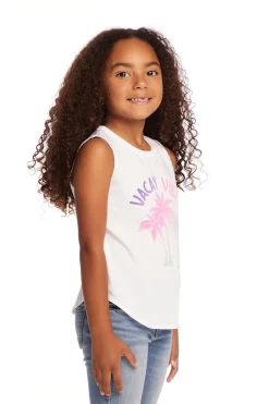 Outlet Vacay Vibes Girls Vintage Jersey Shirttail Muscle Kids Girls