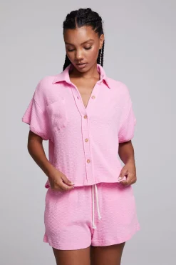 Hot Valentina Rosewater Button Down Women Loungewear|Tops