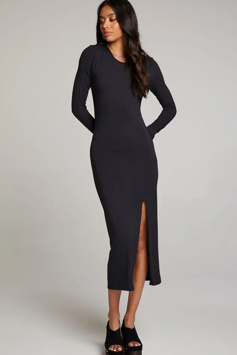 Outlet Vedaa Licorice Midi Dress Women Loungewear|Dresses