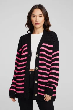 Store Vibe Melrose Stripe Cardigan Women Outerwear|Loungewear