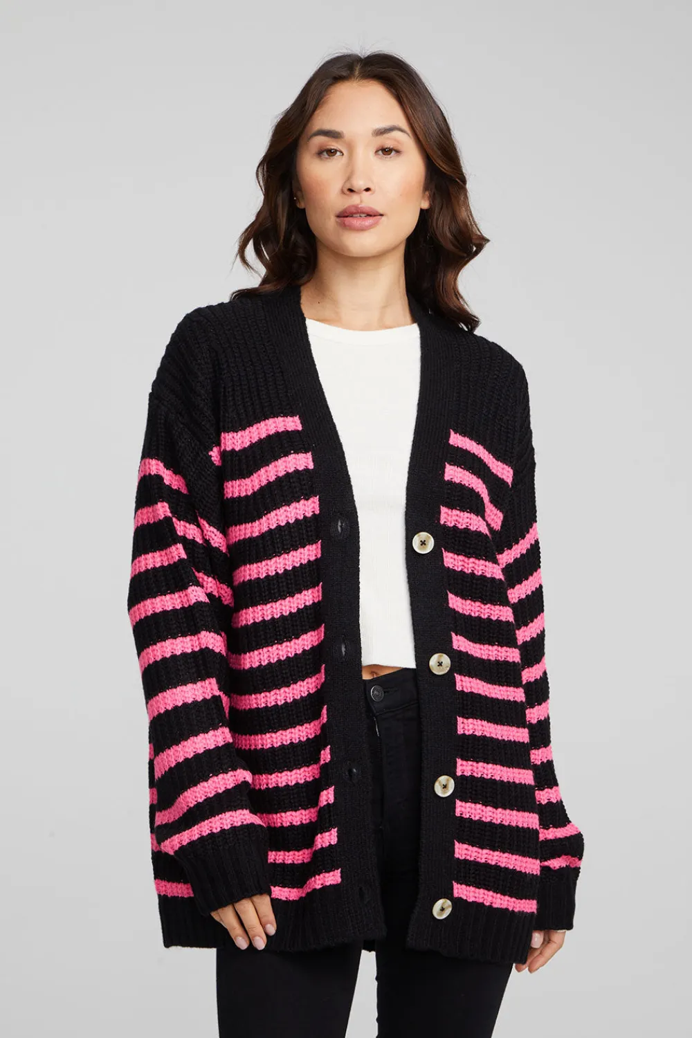 Store Vibe Melrose Stripe Cardigan Women Outerwear|Loungewear