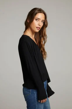 Discount Warren Licorice Blouse Women Loungewear|Tops