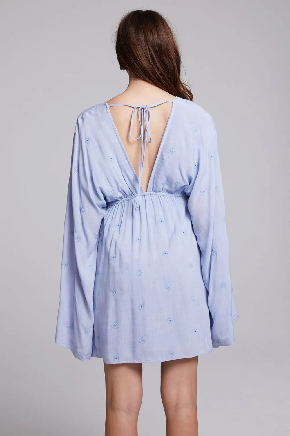 Cheap Waverly Faded Denim Blue Mini Dress Women Loungewear|Dresses