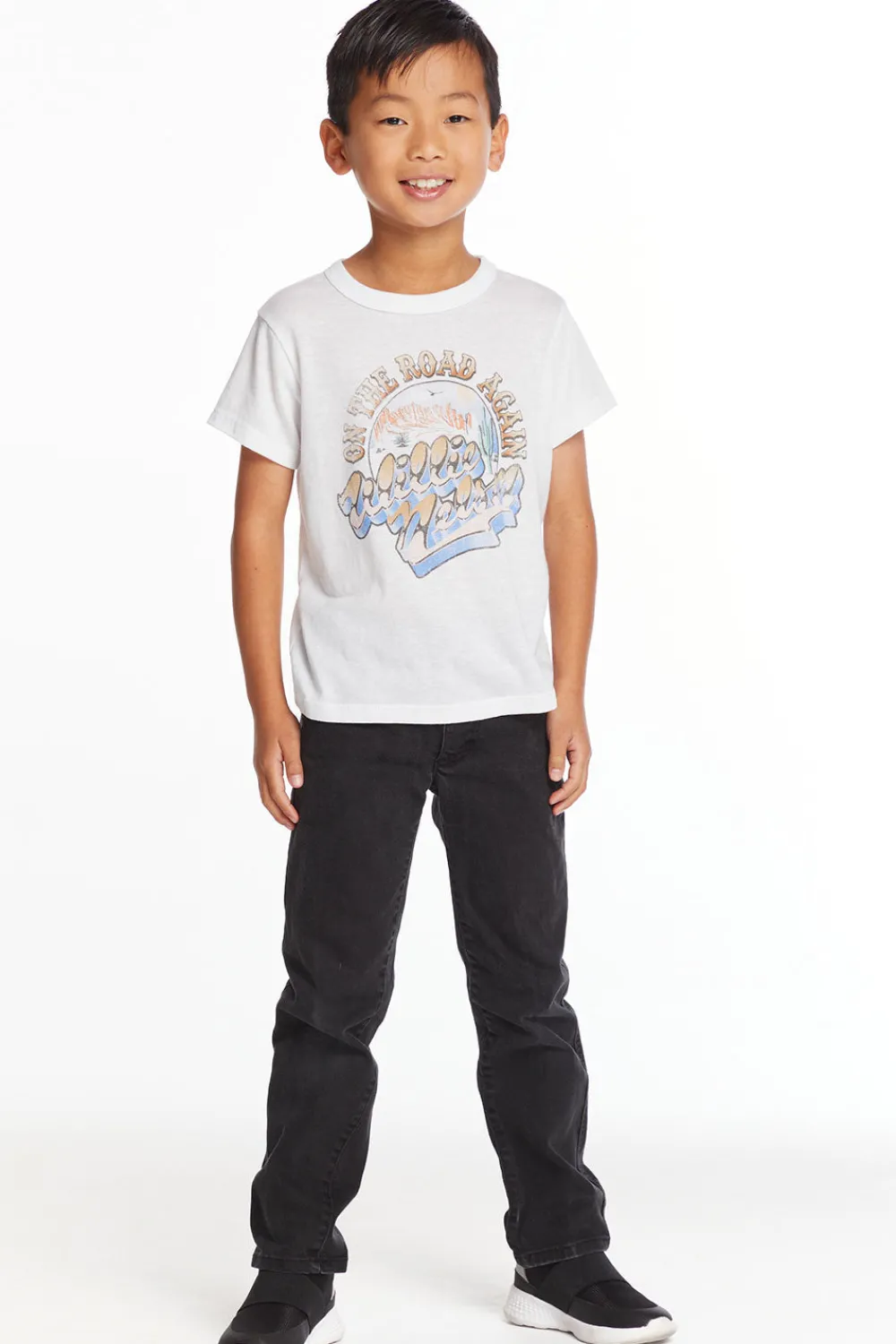 Fashion Willie Nelson On The Road Again Boys Tee Women/Kids/BOY Boys|Music
