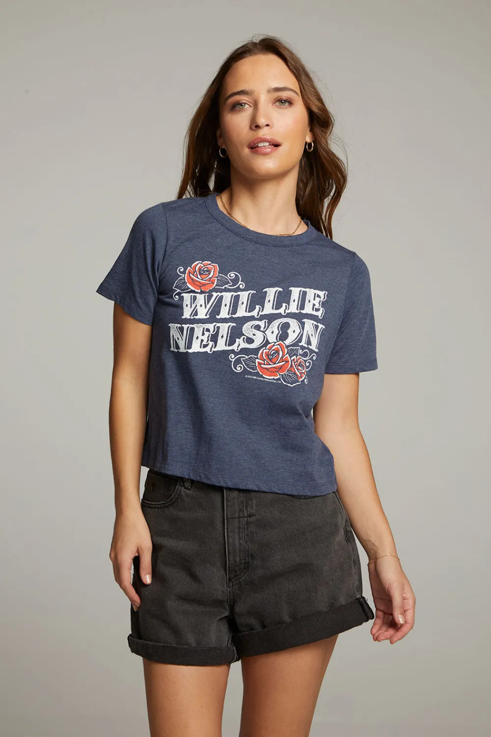 Hot Willie Nelson Roses Tee Women Loungewear|Music