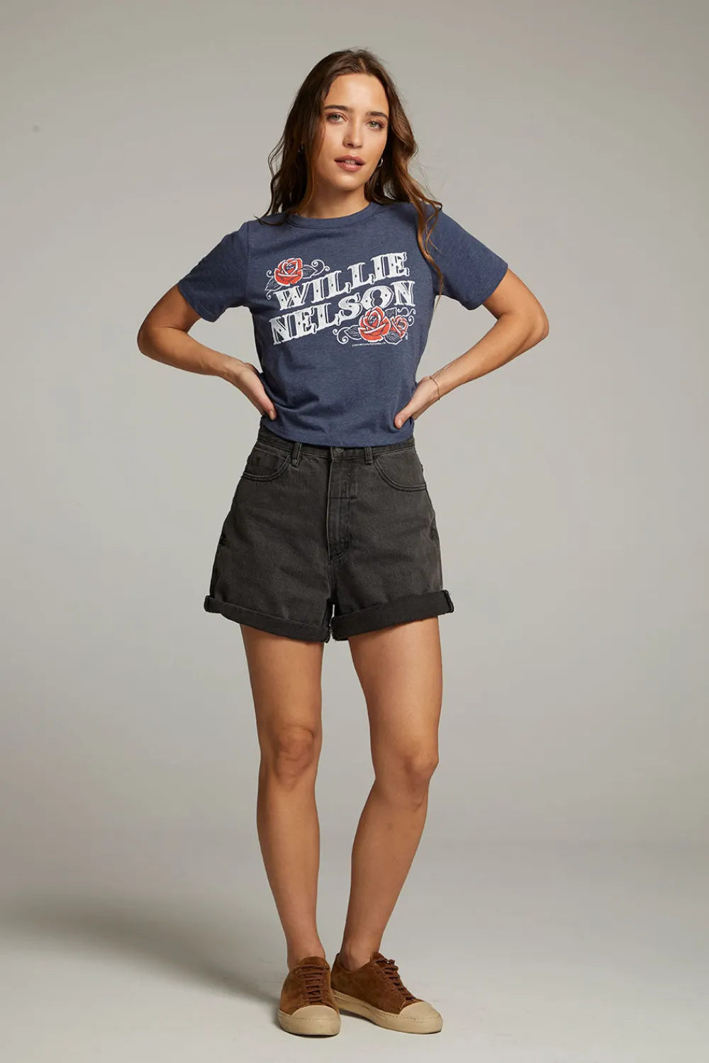 Hot Willie Nelson Roses Tee Women Loungewear|Music