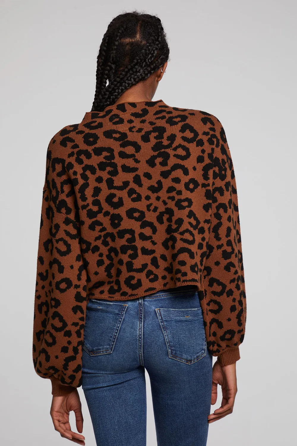 Fashion Willie Old Town Leopard Pullover Women Outerwear|Loungewear