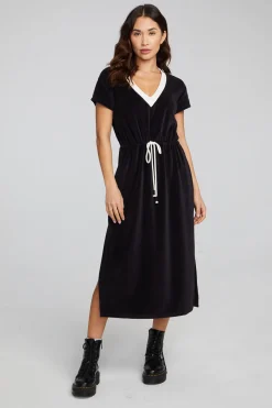 Best Woods Shadow Black Dress Women Loungewear|Dresses