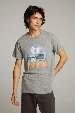 Outlet Woodstock Bird On Guitar Crew Neck Tee Women Tops|Music