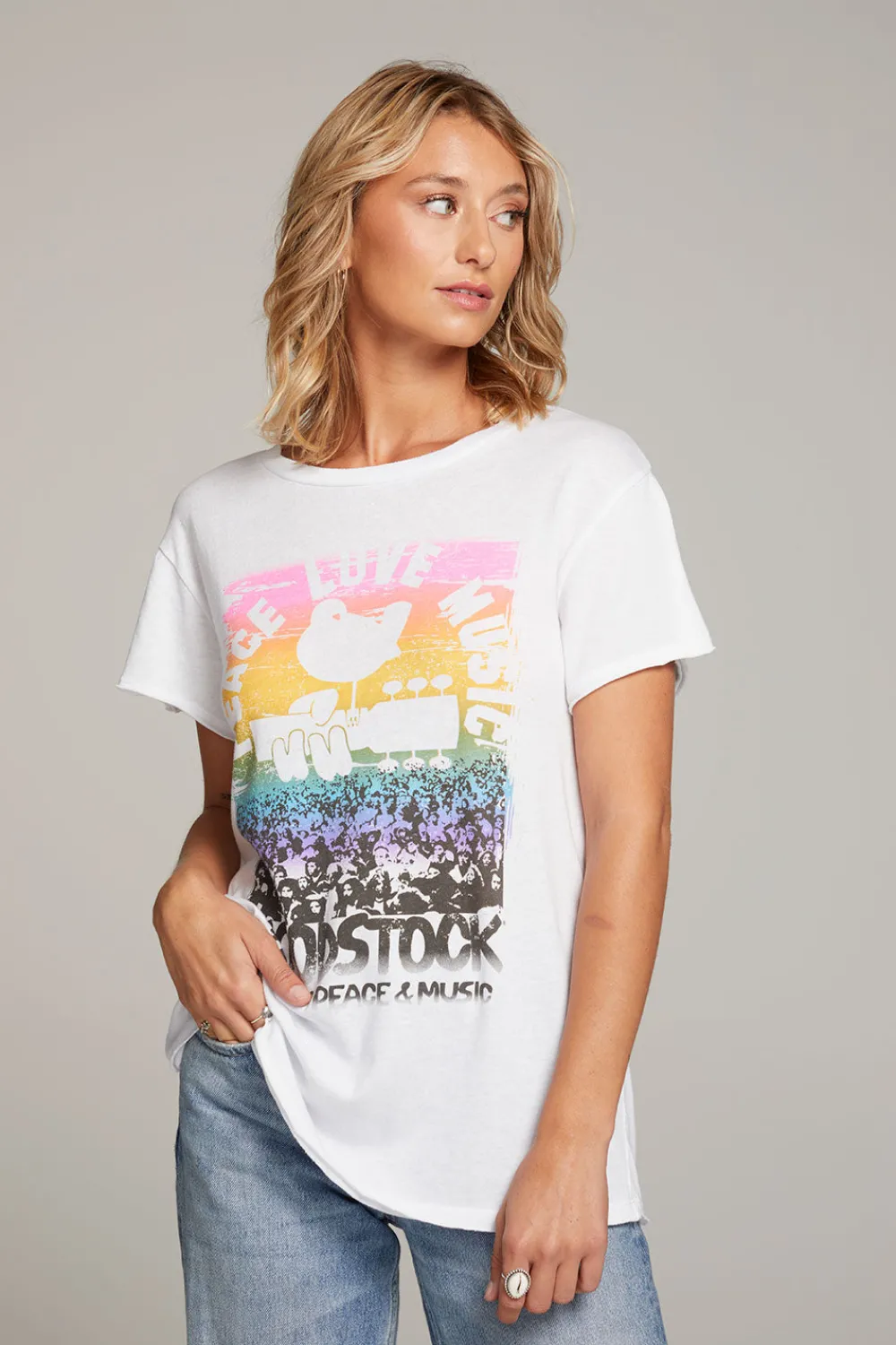 Outlet Woodstock Peace Love Music Tee Women Loungewear|Music