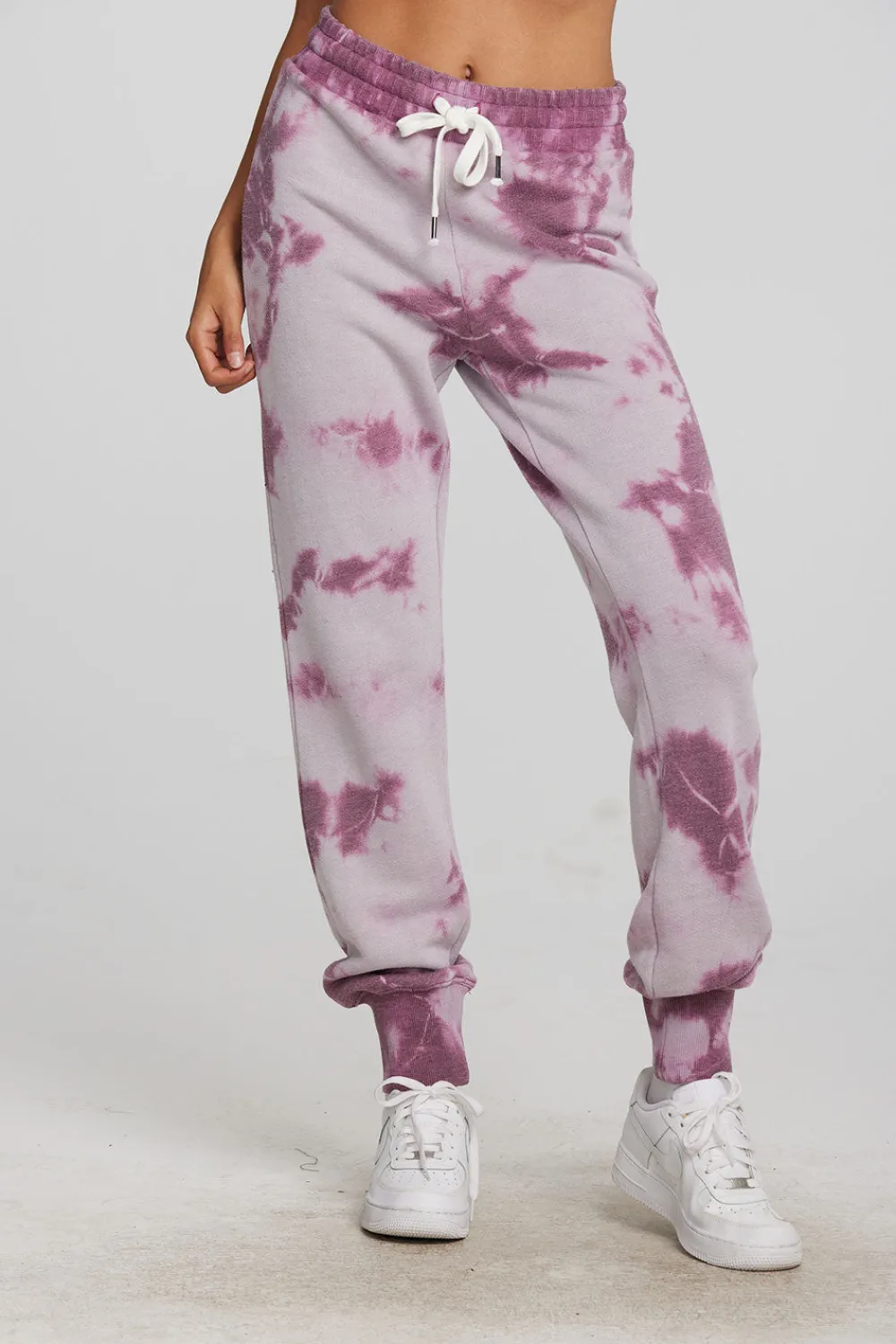 Cheap Zuma Cotton Terry Joggers With Rib And Shoestring Tie Women Loungewear|Bottoms