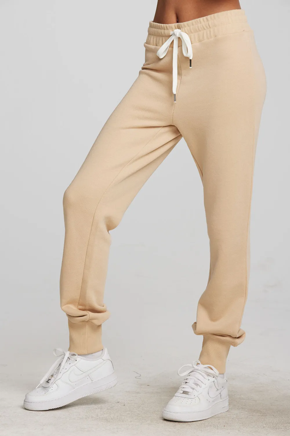 Clearance Zuma Cotton Terry Joggers With Rib And Shoestring Tie Women Loungewear|Bottoms