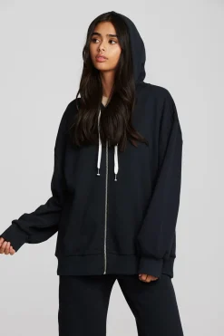 Cheap Zuma Cotton Terry Zip Up Hoodie Women Outerwear|Loungewear
