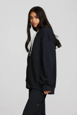 Cheap Zuma Cotton Terry Zip Up Hoodie Women Outerwear|Loungewear