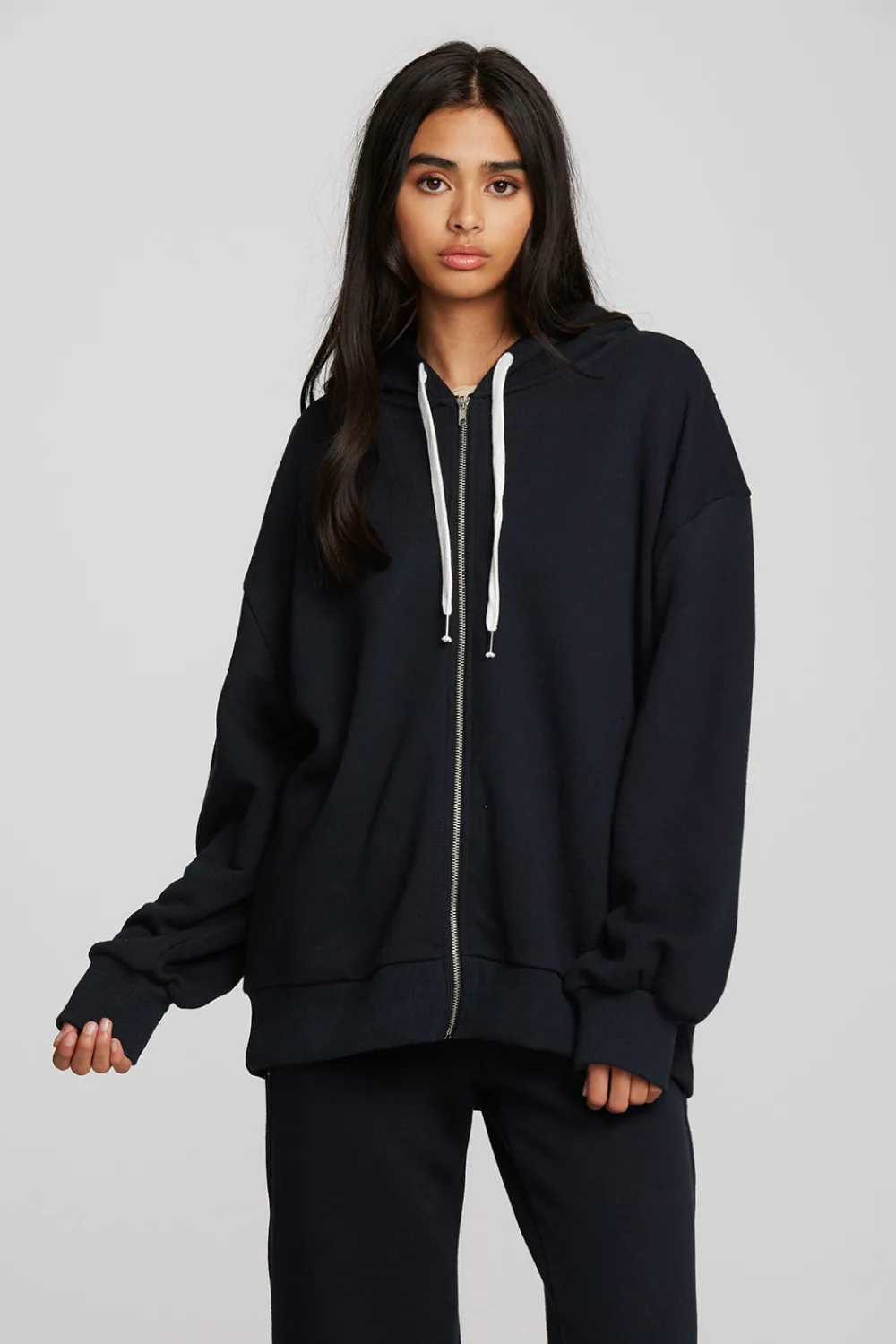 Cheap Zuma Cotton Terry Zip Up Hoodie Women Outerwear|Loungewear