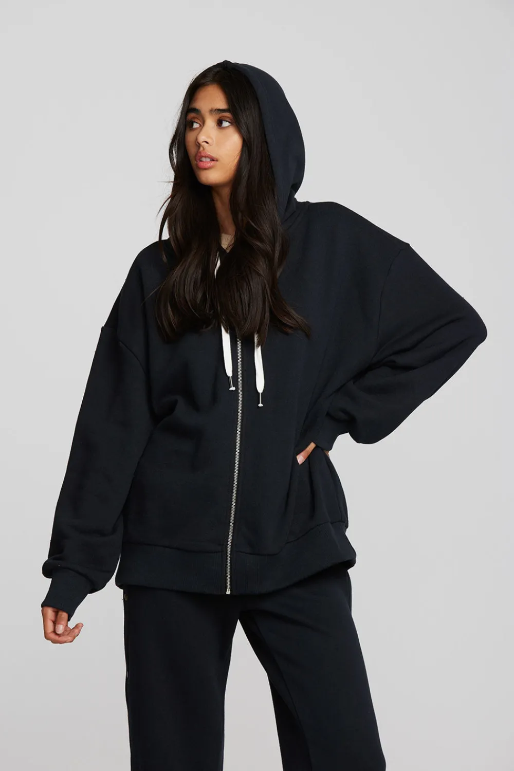 Cheap Zuma Cotton Terry Zip Up Hoodie Women Outerwear|Loungewear