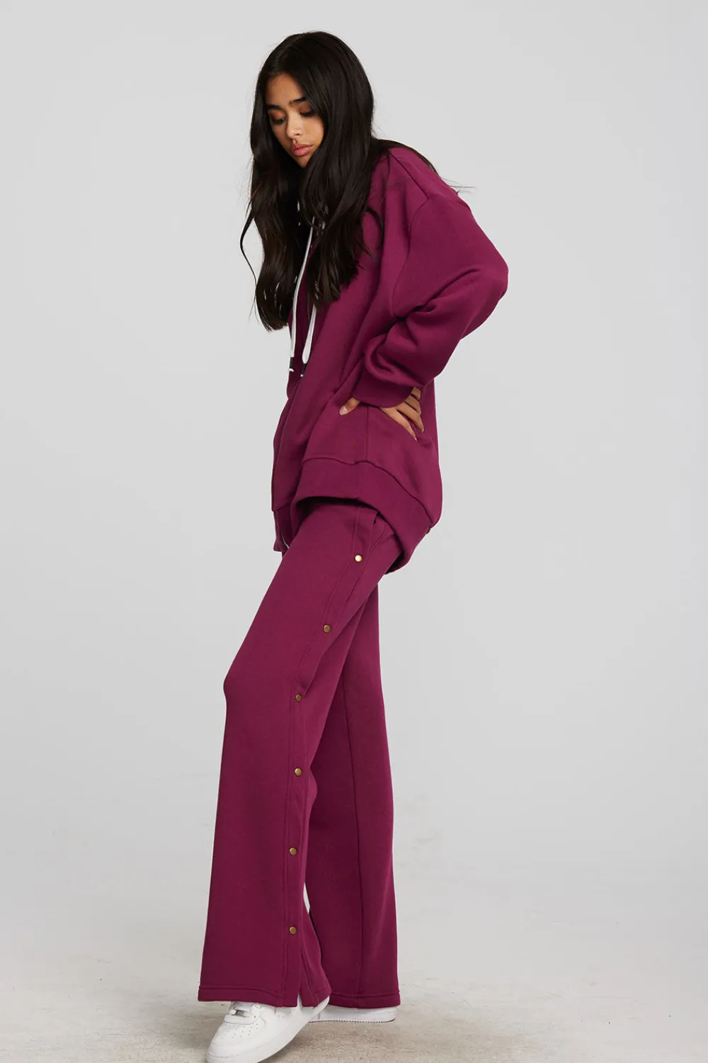 Discount Zuma Cotton Terry Zip Up Hoodie Women Outerwear|Tops