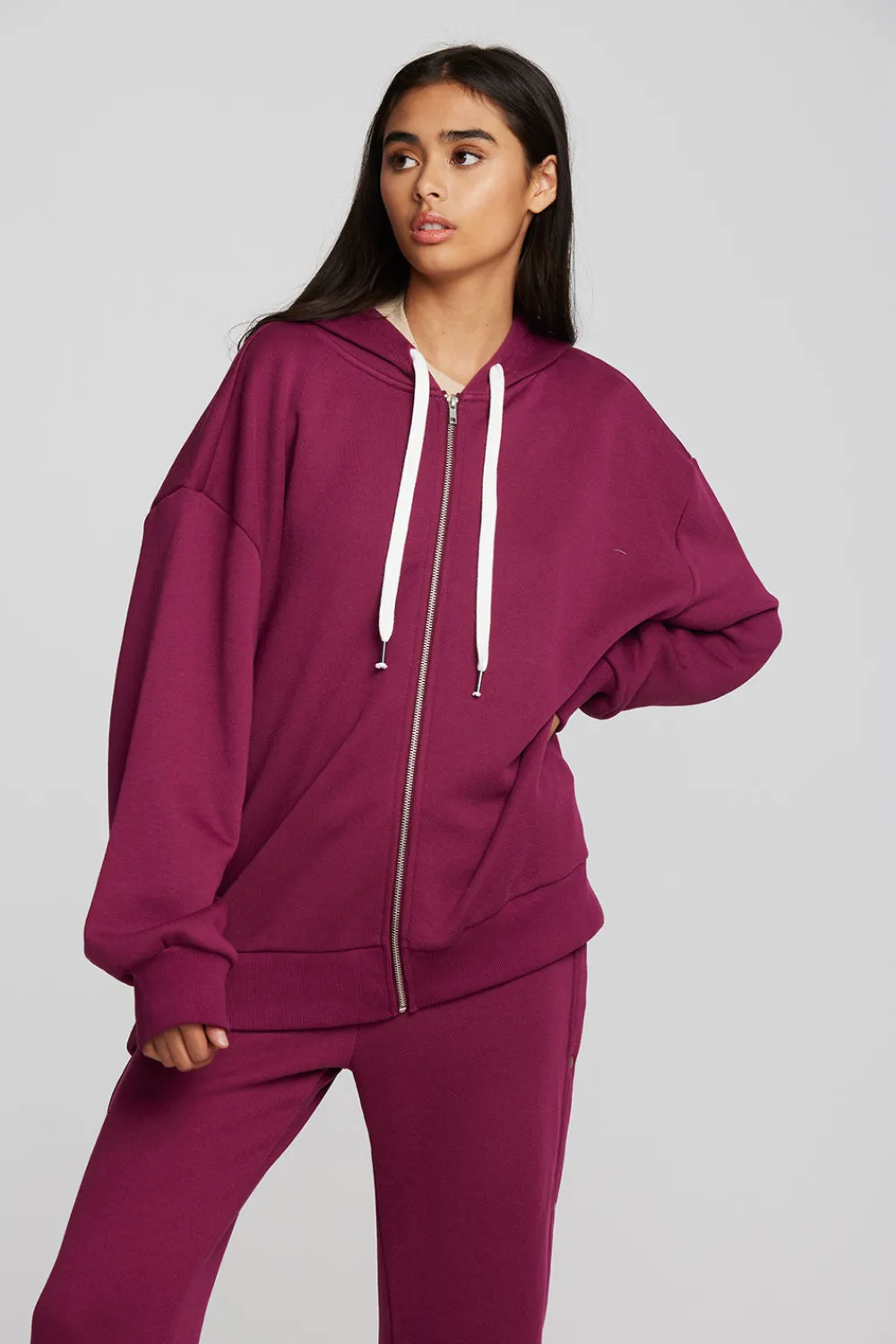 Discount Zuma Cotton Terry Zip Up Hoodie Women Outerwear|Tops